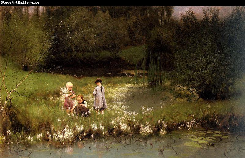 Emile Claus Picking Blossoms